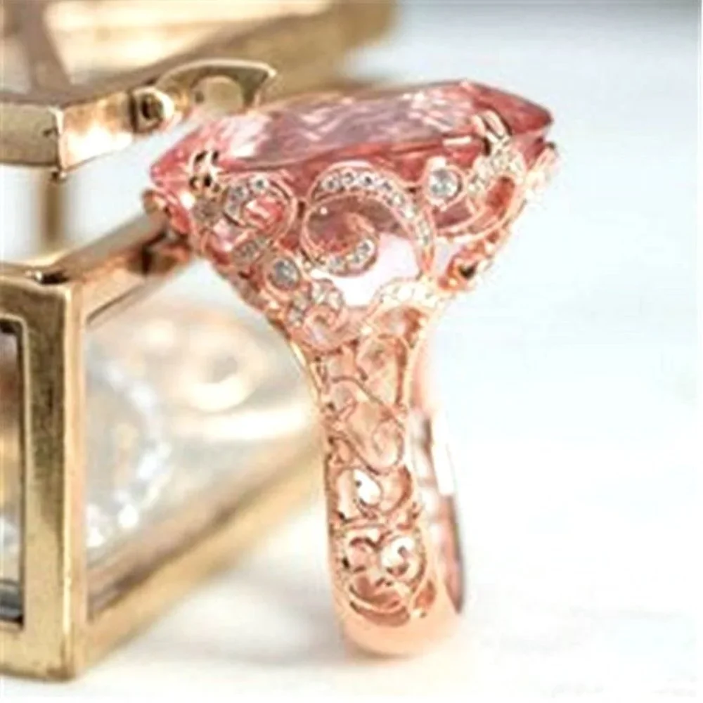 New Bridgeton Regency Period Rose Gold 925 Silver Pink & White Sapphires Ring
